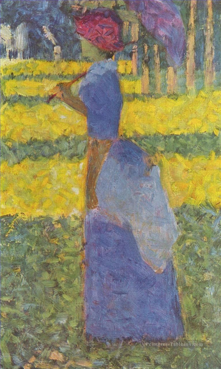 femme avec parapluie 1884 Peintures à l'huile